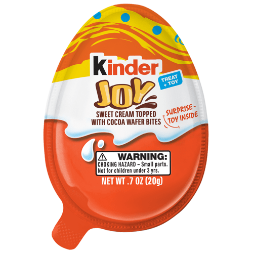 Kinder Joy T1 Easter,  SWEET CREAM TOPPED WITH COCOA WAFER BITES