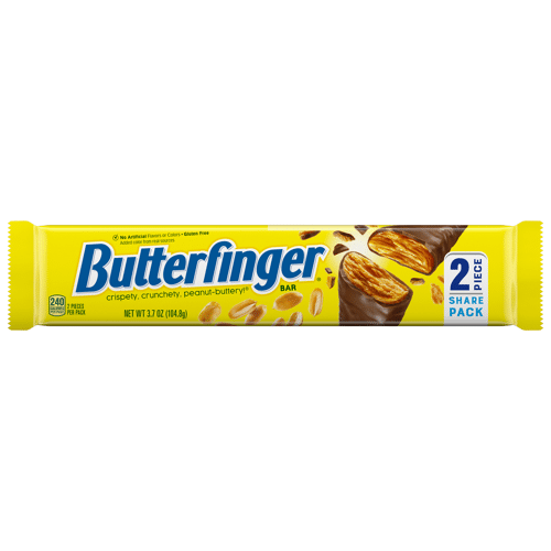 Butterfinger: Chocolatey, Peanut-Buttery, Share Size Candy Bars, 3.7 oz, Share Pack