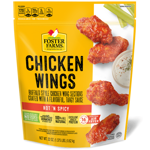 Foster Farms Hot & Spicy Chicken Wings - 22 oz