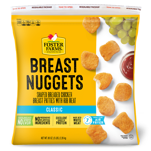 Foster Farms Chicken Breast Nuggets - 80 oz