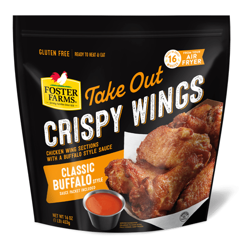 Foster Farms Classic Buffalo Take Out Crispy Chicken Wings
